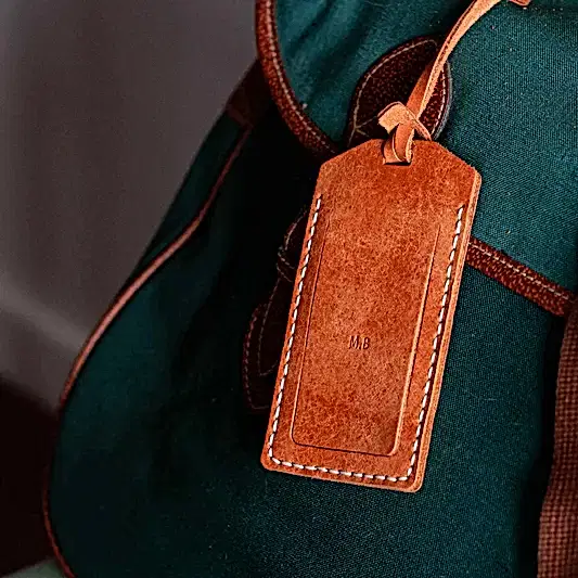 Deri Bagaj Etiketi - Deri Valiz Etiketi