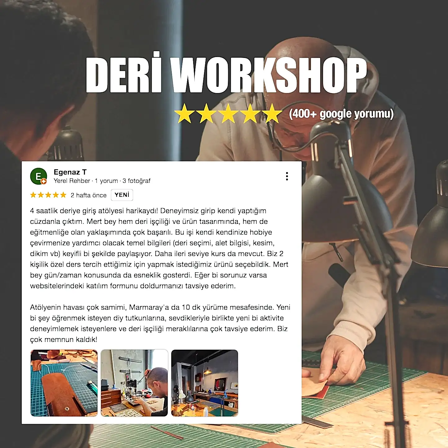 Temel Seviye Deri İşçiliği / Deri Workshop (4 saat)